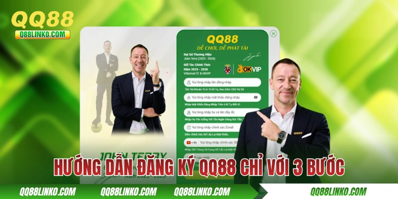 Hướng dẫn đăng ký QQ88 chỉ với 3 bước