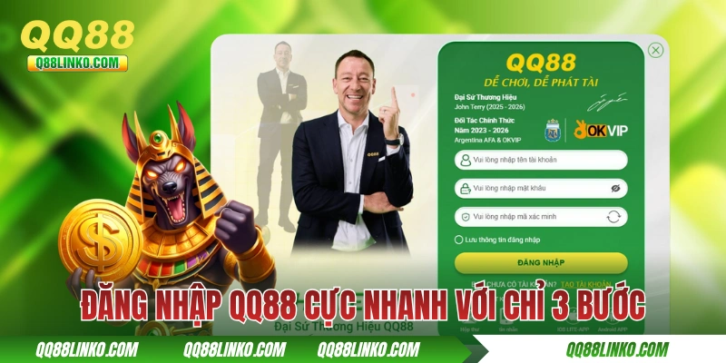 Đăng nhập QQ88 cực nhanh với chỉ 3 bước